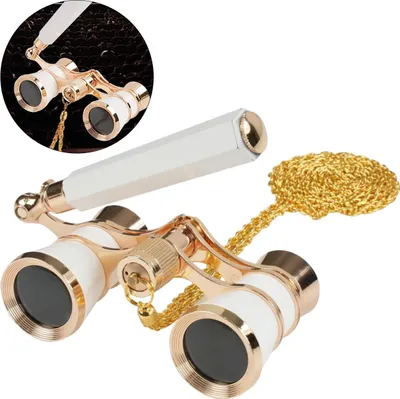 Produktbild von Faltbares 3x25 Opernglas für Mädchen, tragbar opernglas theaterglas, Geschenkset inklusive Handgriff & Kette