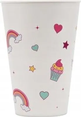 Immagine prodotto di Bicchiere di plastica riutilizzabile RAINBOW 400ml