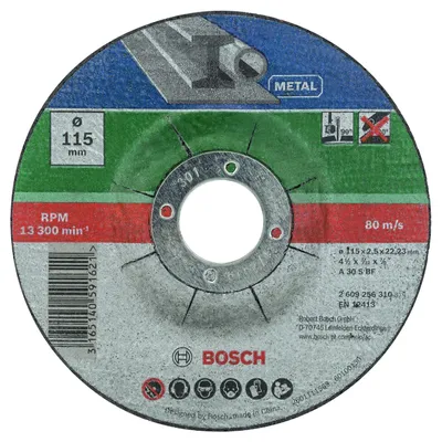 Produktbild von Bosch 2 609 256 332, Schneidedisk, Metall, 11,5 cm, Jede Marke, 2,22 cm, Mehrfarbig