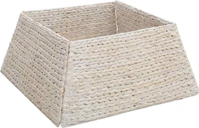 Produktbild von vidaXL Weihnachtsbaumkragen Weiß 60 x 60 x 28 cm Wasserhyazinthe