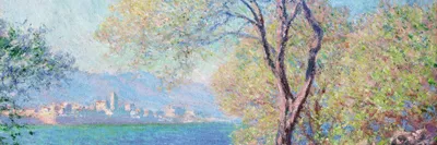 Produktbild von Claude Monet Kunstdruck Bild - Blick auf Antibes von La Salis, 1888 (30 x 91 cm)