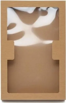 Produktbild von Dekorative Geschenkbox mit Fenster 440 x 290 x 50 mm mit Deckel