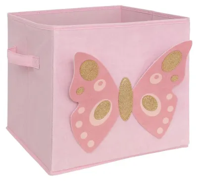 Immagine prodotto di Atmosphera createur d'interieur - Scatola portaoggetti bambino farfalla "joey" rosa 29x29cm