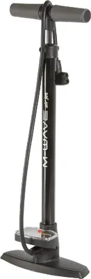 Produktbild von M-Wave Pumpe mit Manometer Air Jet Steel Black