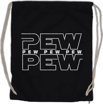 Produktbild von Urban Backwoods Pew Pew, Turnbeutel, Farbe: Schwarz