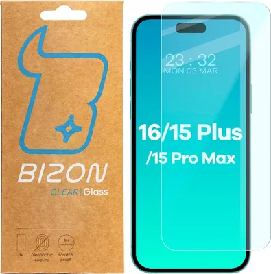 Produktbild von Szkło hartowane Bizon Glass Clear 2 do iPhone 15 Plus / 15 Pro Max / 16 Plus