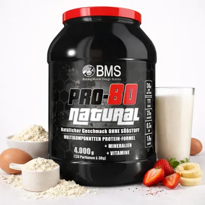 Produktbild von BMS Professional Protein 80 NATURAL 4kg
