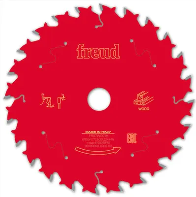 Produktbild von Freud Kreissägeblatt für Holz 165x1,7/1,3x20mm 24 Zähne FR07W001H
