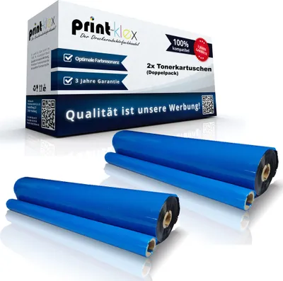 A product shot of toner cartridges and their packaging.