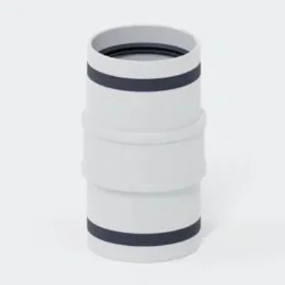 Produktbild von POLOPLAST Überschiebmuffe, DN50, POLO-KAL 3S, PP-MD, Ø50mm, weiß, 1 Stk.