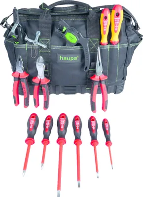Produktbild von Haupa VDE-isolierte Werkzeugtasche ToolBag XL Go 14-teilig