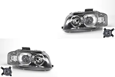 Produktbild von Scheinwerfer Satz Xenon passend für Audi A3 8P 05/2003-07/08 D2S H7 L& R + Nebel 8E0941699C 8E0941699E 8E0941700C 8E0941700E 8P0941029M 8P09410 Johns