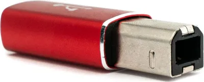 Produktbild von SYSTEM-S USB 3.1 MIDI Adapter Typ C Buchse zu 2.0 Typ B Stecker Kabel in Rot