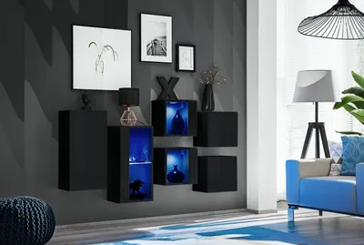 Zdjęcie produktu dla Szafki do salonu RIONATA 4 - czarne