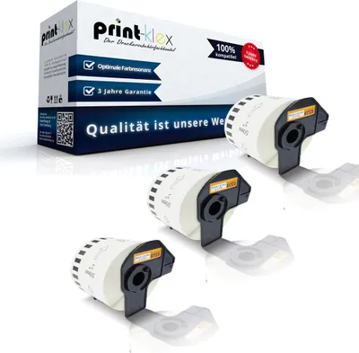 Produktbild von Kompatible Etiketten-Rolle für Brother P-Touch DK-22223 P-Touch QL 500 P-Touch QL 500 A P-Touch QL 500 BS P-Touch QL 500 BW DK22223 DK 22223 50mm 30,48m Büro Line Serie