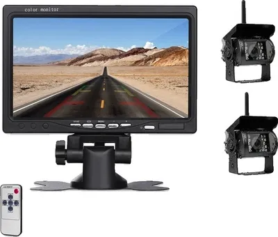 Obrázek produktu pro Bezdrátová couvací kamera, 7palcový LCD monitor, vhodná pro nákladní vozidla a obytné vozy