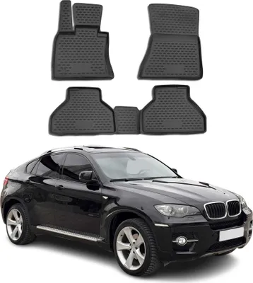 Immagine prodotto di 2007-2014 BMW X6 E70 E71 E72 Tappetini in gomma nero 4 pezzi
