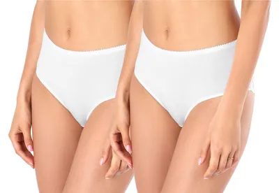 Produktbild von Bellivalini Damen Unterwäsche Unterhose aus Baumwolle Panty BLV50-194 (Weiß, XS )