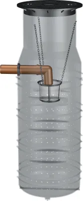 Produktbild von GreenLife Sickerschacht 950 l Gartenentwässerung Regenwassertank mit Sieb