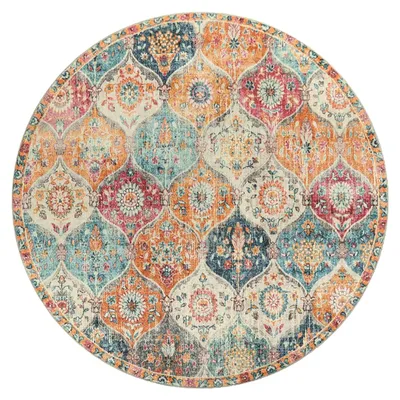 Immagine prodotto di Tappeto vintage boho, lavabile e antiscivolo, 80 cm