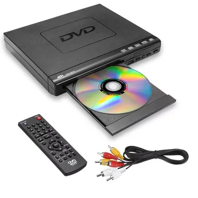 Produktbild von USB 3.0 Externes CD/DVD Laufwerk Brenner Player 1080p für Laptop PC Schwarz mit Fernbedienung USB Multi Region & HDMI/AV Kabel