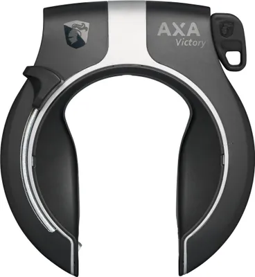 Produktbild von Axa Rahmenschloss Victory schwarz/grau Rahmenbefestigung Schlüssel abziehbar.