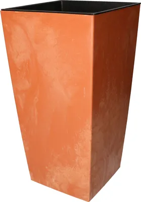 Image de KOTARBAU® Pot de fleurs 200x200x380mm Imitation béton terre cuite + insert Décoratif