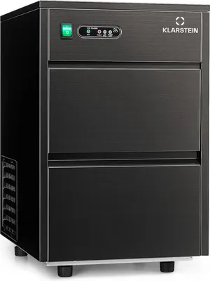 Produktbild von Klarstein Eiswürfelmaschine für Bars Camping Gastro, Schnelle Eiswürfelmaschine mit LED Display & R600a Kühlmittel, 145W Profi Eiswürfelbereiter mit Eisschaufel & 3,5kg Eiswürfelbehälter, 20 kg/24h