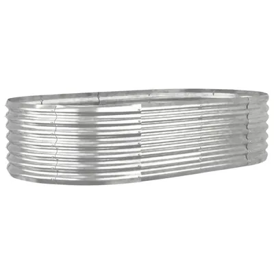Obrázek produktu pro vidaXL Zvýšené lůžko Pozinkovaná ocel 152x80x36 cm Stříbrná