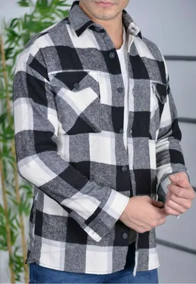 Produktbild von Megaman Jeans H-262 Flanellhemd Kariert Hemd Holzfällerhemd Herren Holzfäller Baumwolle 2XL Schwarz