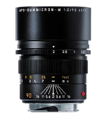 Produktbild von Leica Apo-Summicron-M 90 mm f/2, 5/5, 90.9 mm, 1 m, 64 mm, 78 mm, 0.5 kg