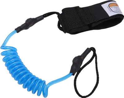 Obrázok produktu pre Surfboard leash 4ft 5,5 mm TPU nylon 2 hlavy surf popruh pre shortboards longboards skimboards modrá