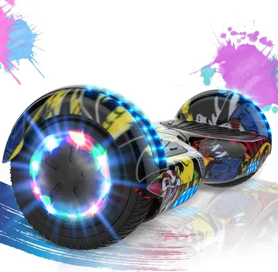 Produktbild von Hoverboards 6.5 Zoll-LED & Bluetooth mit 350W*2 Motorbeleuchtung-für Kinder und Jugendliche, Self Balance Scooter Elektroscooter Elektro Skateboard