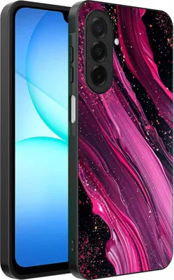 Produktbild von Geeignet für Samsung Galaxy A17 Telefon Fall mit Marmor Druck - TPU zurück Abdeckung Fall Marmor Design - lila rosa - Smartphonica