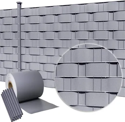 Productafbeelding van PVC Zichtbeschermingsstrips 65m x 19cm - Onzichtbaar Windscherm voor Hekwerk en Tuin - Inclusief 30 Bevestigingsclips