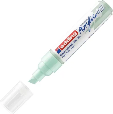 Produktbild von Edding 5000 Acrylmarker Breit, Minze, Meißel, Mintfarbe, Extradick, 5 mm, 1 cm