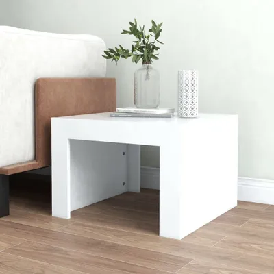 Produktbild von "im Sonderangebot"Couchtisch - CLORIS - Wohnzimmertisch - Robust und langlebig - Weiß 50x50x35 cm Holzwerkstoff - NeuMöbel7558774