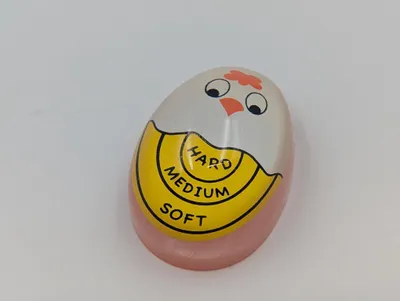 Produktbild von Eieruhr zum Mitkochen mit Farbwechsel Timer Eierform Eggtimer in Gelb