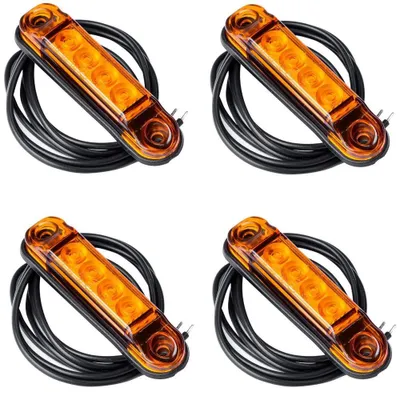 Obrázok produktu pre Sada 4x Horpol SLIM oranžové LED svetlomety