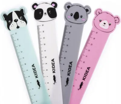 Produktbild von Lineal mit Figur, 15 cm, KIDEA – DERFORM