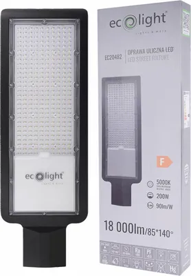 Produktbild von LED-Straßenlampe 200W 18000lm 5000K EC20482 Eco Light