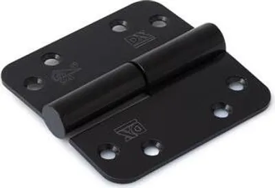 Image de SKG*** Charnière avec tige à bille noire droite 89 x 89 mm - Par pièce