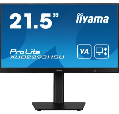 Obrázok produktu pre iiyama ProLite XUB2293HSU-B7, 54,6 cm (21.5"), 1920 x 1080 px, Full HD, LED, 1 ms, Čierna