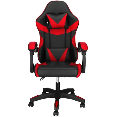 Zdjęcie produktu dla Krzesło biurowe Springos® z poduszką pod głowę i poduszką lędźwiową Podłokietniki Krzesło obrotowe, fotel gamingowy Ergonomiczne Tapicerowane Regulowana wysokość na kółkach