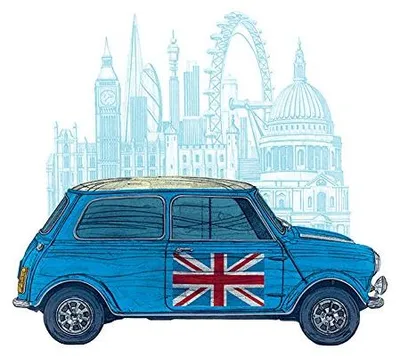 Leinwanddruck London Mini 40x50 cm mehrfarbig Polyester