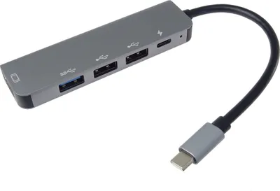 Image de PremiumCord USB-C na HDMI + USB3.0 + 2x USB2.0 + adaptateur PD(power delivery)