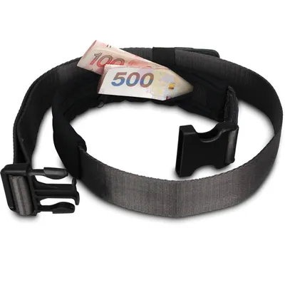 Immagine prodotto di Pacsafe Cashsafe 25, nylon, nero, da cintura, 60 g