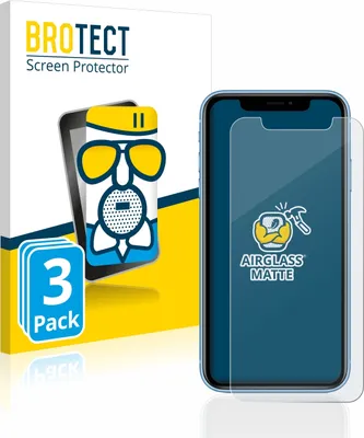 A product shot of a screen protector packaging and a phone with a screen protector applied.