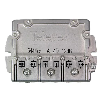 Produktbild von TELEVES Easy-F-Abzweiger 4-fach 5-2400 MHz AD: 12 dB EFA412