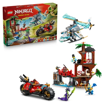 Immagine prodotto di LEGO NINJAGO 71857 Ninja Treehouse and Vehicles - Building Set for Ages 7+